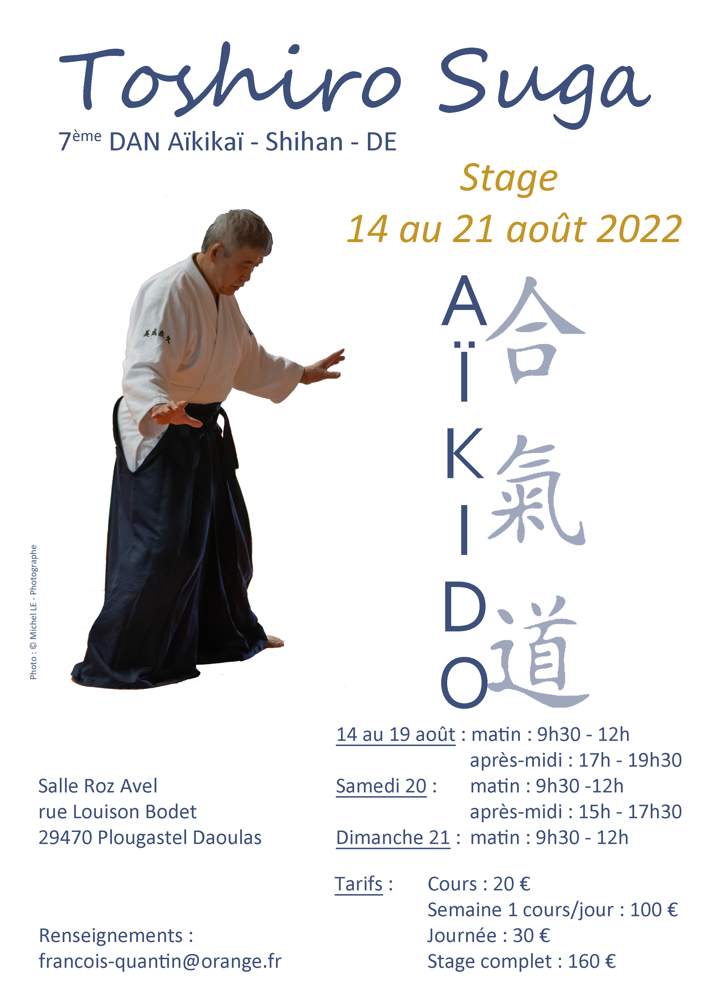Stage aïkido Toshiro Suga août 2022